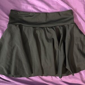 SHEIN Black Circle Skater Skirt